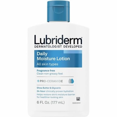 Johnson & Johnson Lubriderm Daily Moisturizer, Flip Top, No Scent, 6 oz., WE/BE JOJ48826